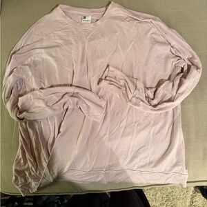 all in motion Pale Pink Crewneck Long Sleeve Top